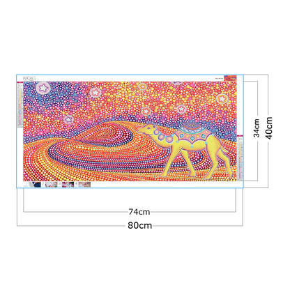 Camel - Special Shaped Drill Diamond Painting 80*40CM