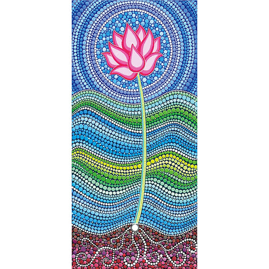 Lotus - Special Shaped Drill Diamond Painting 40*80CM