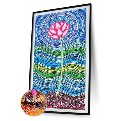 Lotus - Special Shaped Drill Diamond Painting 40*80CM