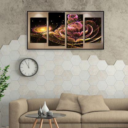 Glowing Flower - Full Round Drill Diamond Painting 80*40CM