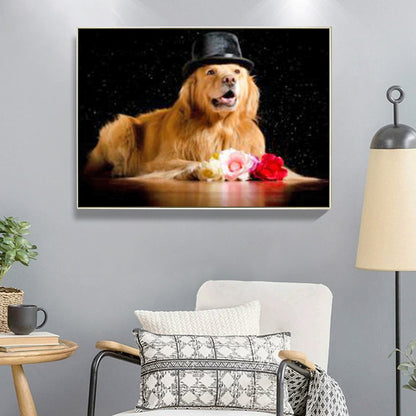 Dog - Full Round Drill Diamond Painting 40*30CM