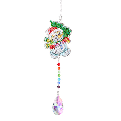 Crystal Diamond Angel Tears Catching Light Wind Chimes Hanging Garden Decor