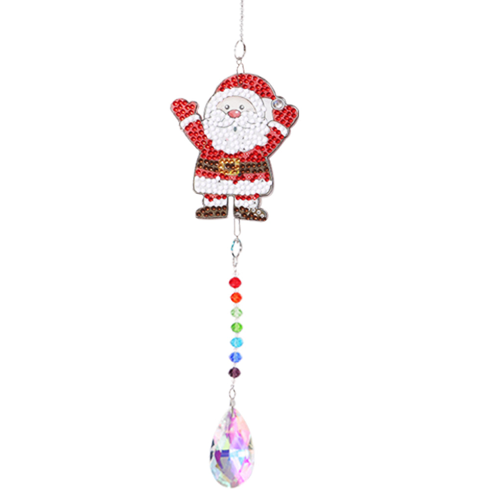 Crystal Diamond Angel Tears Catching Light Wind Chimes Hanging Garden Decor