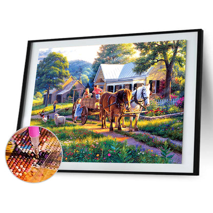 Farm - Full Round Drill Diamond Painting 40*30CM