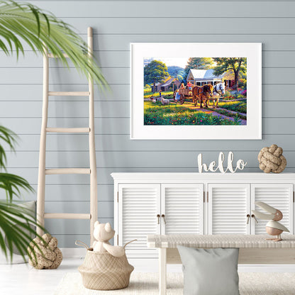 Farm - Full Round Drill Diamond Painting 40*30CM