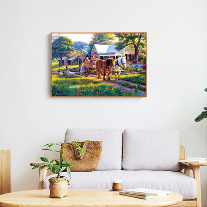 Farm - Full Round Drill Diamond Painting 40*30CM