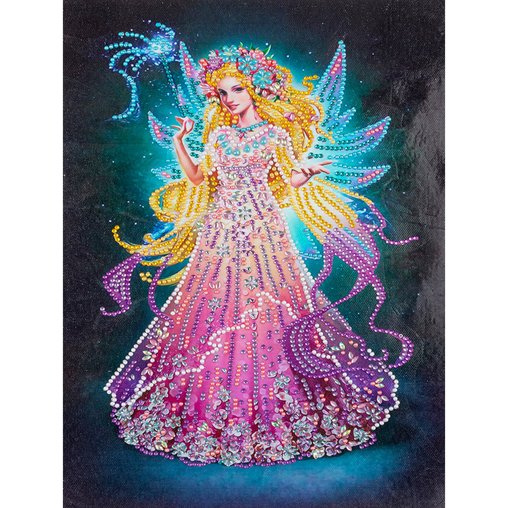 Wings Fairy - Special Shaped Drill Diamond Painting 30*40CM