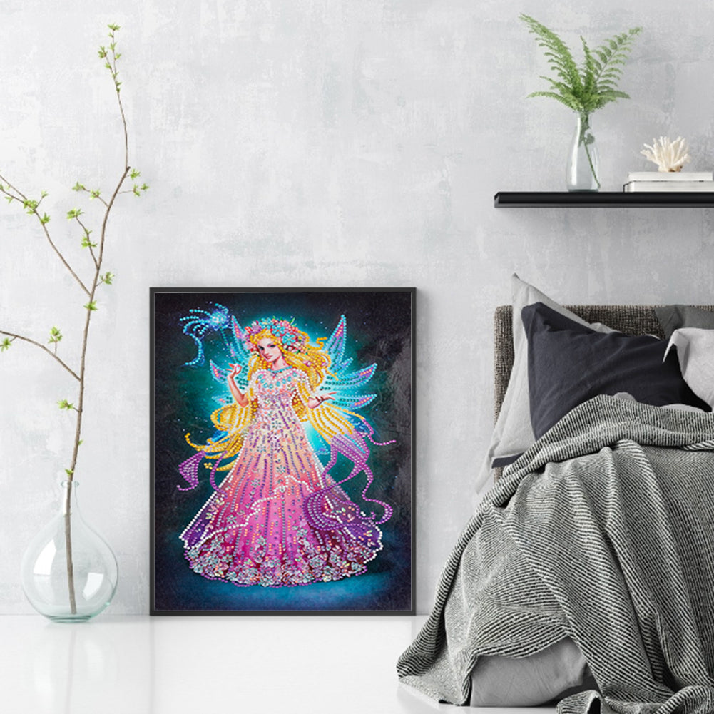 Wings Fairy - Special Shaped Drill Diamond Painting 30*40CM