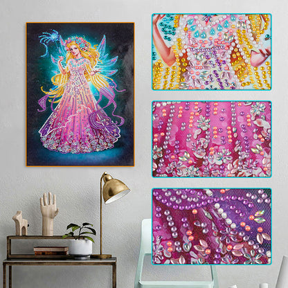 Wings Fairy - Special Shaped Drill Diamond Painting 30*40CM