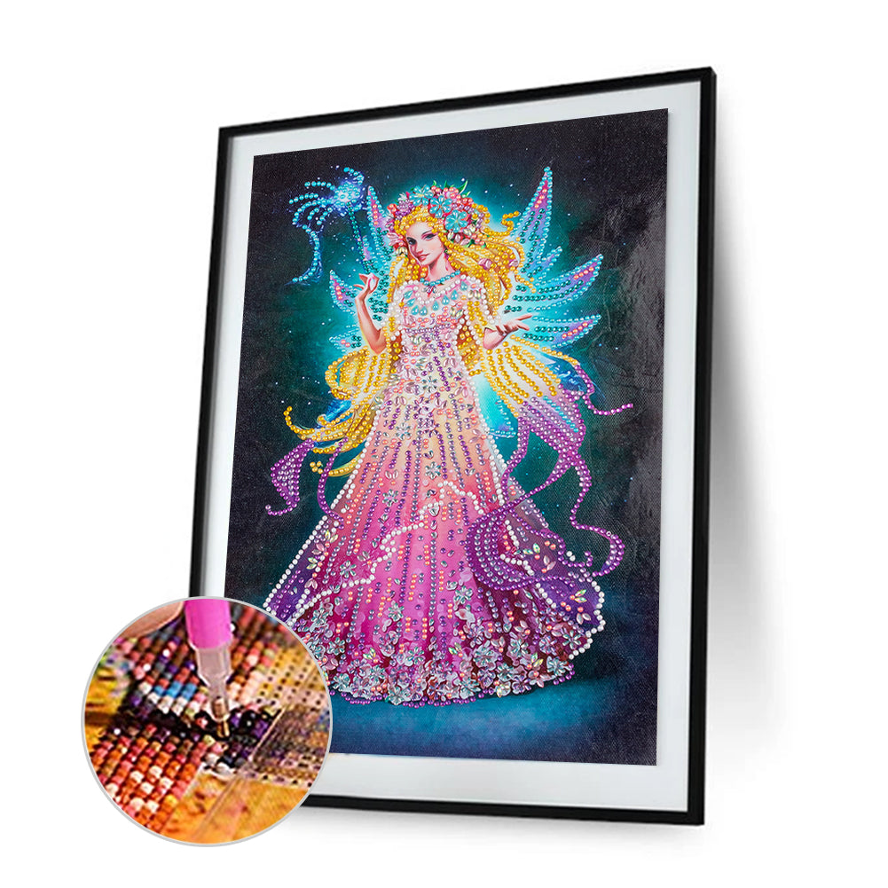 Wings Fairy - Special Shaped Drill Diamond Painting 30*40CM