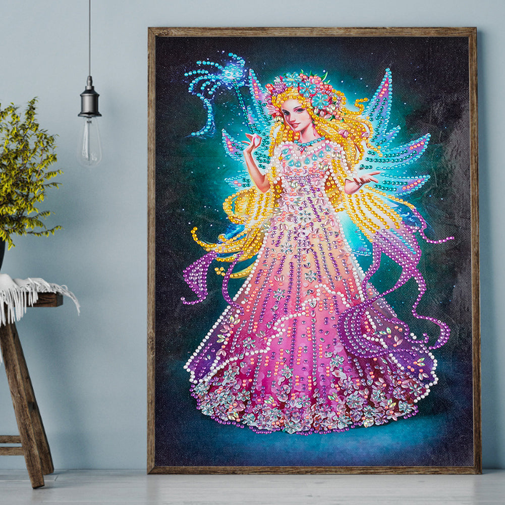 Wings Fairy - Special Shaped Drill Diamond Painting 30*40CM