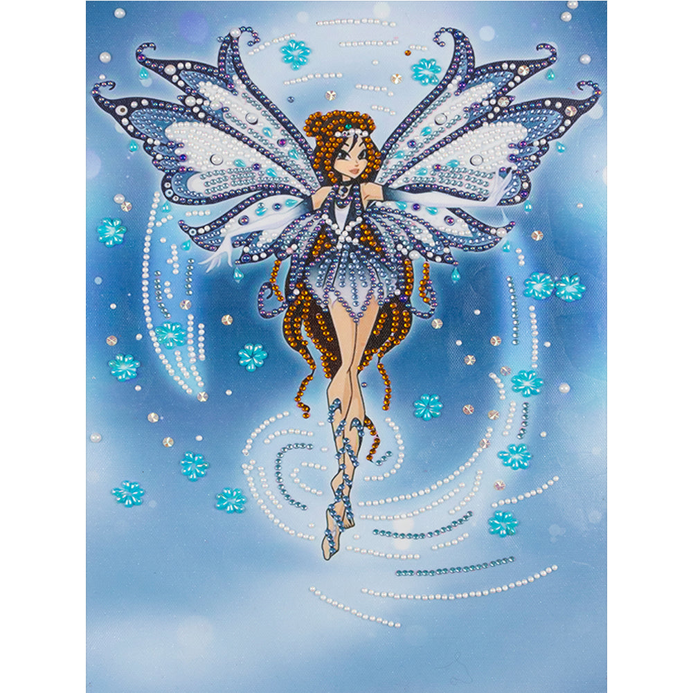 Winged Fairy - Special Shaped Drill Diamond Painting 30*40CM