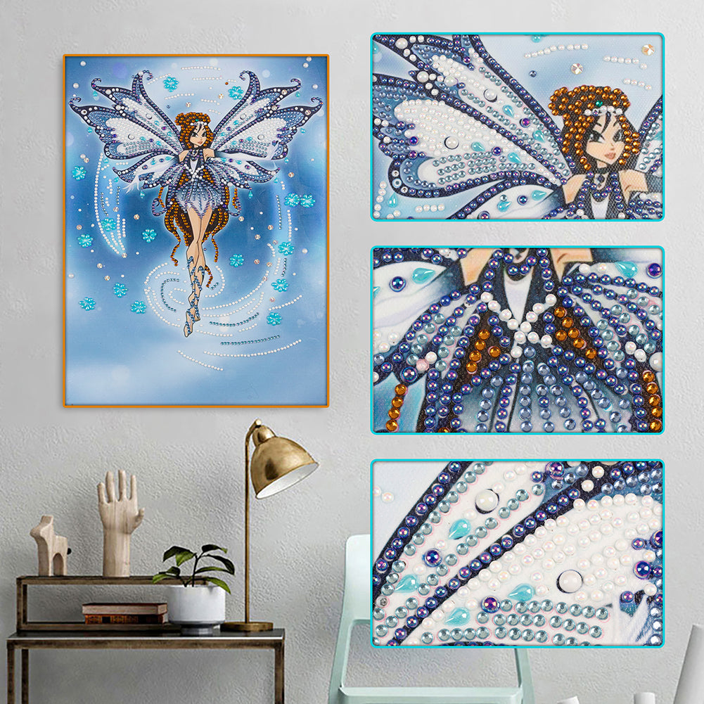 Winged Fairy - Special Shaped Drill Diamond Painting 30*40CM