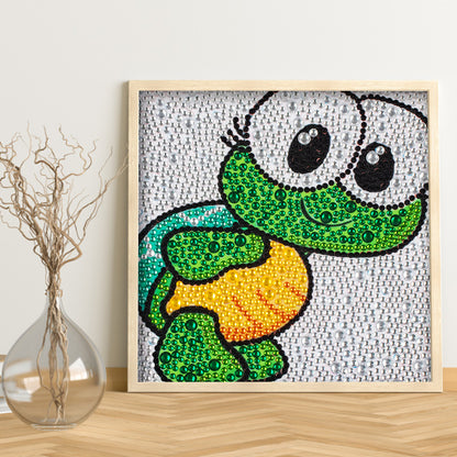 Cartoon Turtle - Special Shaped Drill Diamond Painting 18*18CM