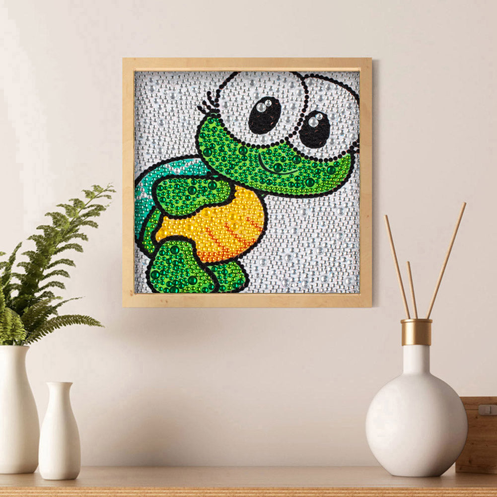 Cartoon Turtle - Special Shaped Drill Diamond Painting 18*18CM