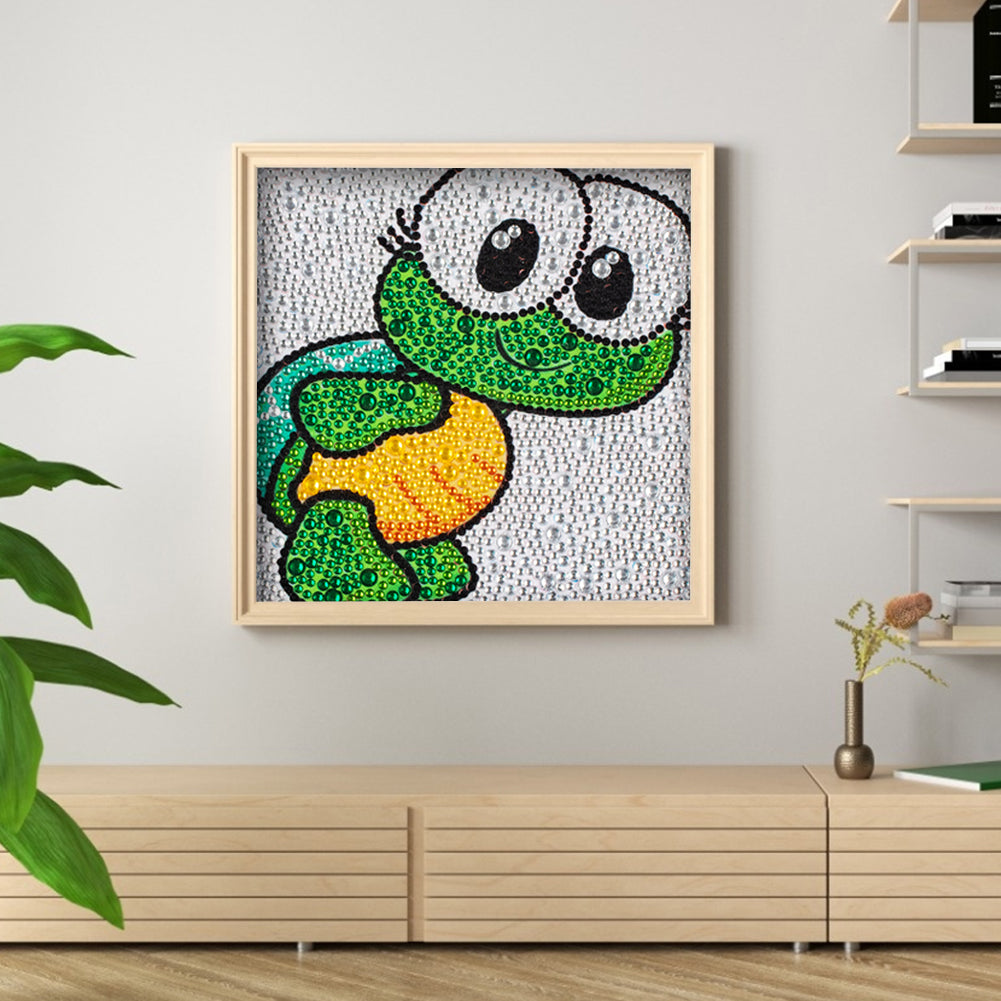 Cartoon Turtle - Special Shaped Drill Diamond Painting 18*18CM