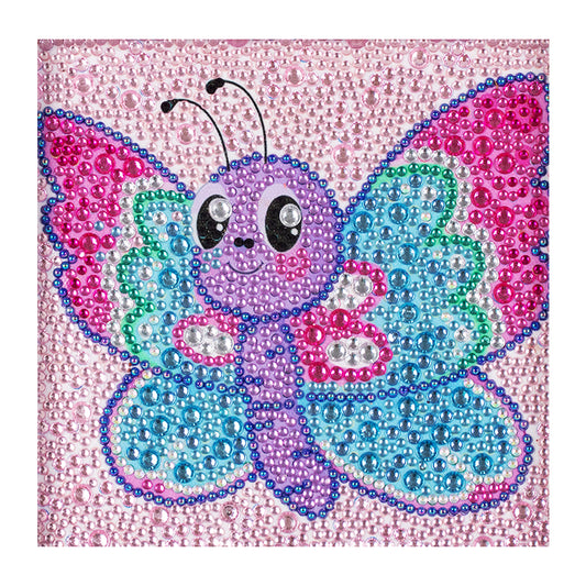 Cartoon Butterfly - Special Shaped Drill Diamond Painting 18*18CM