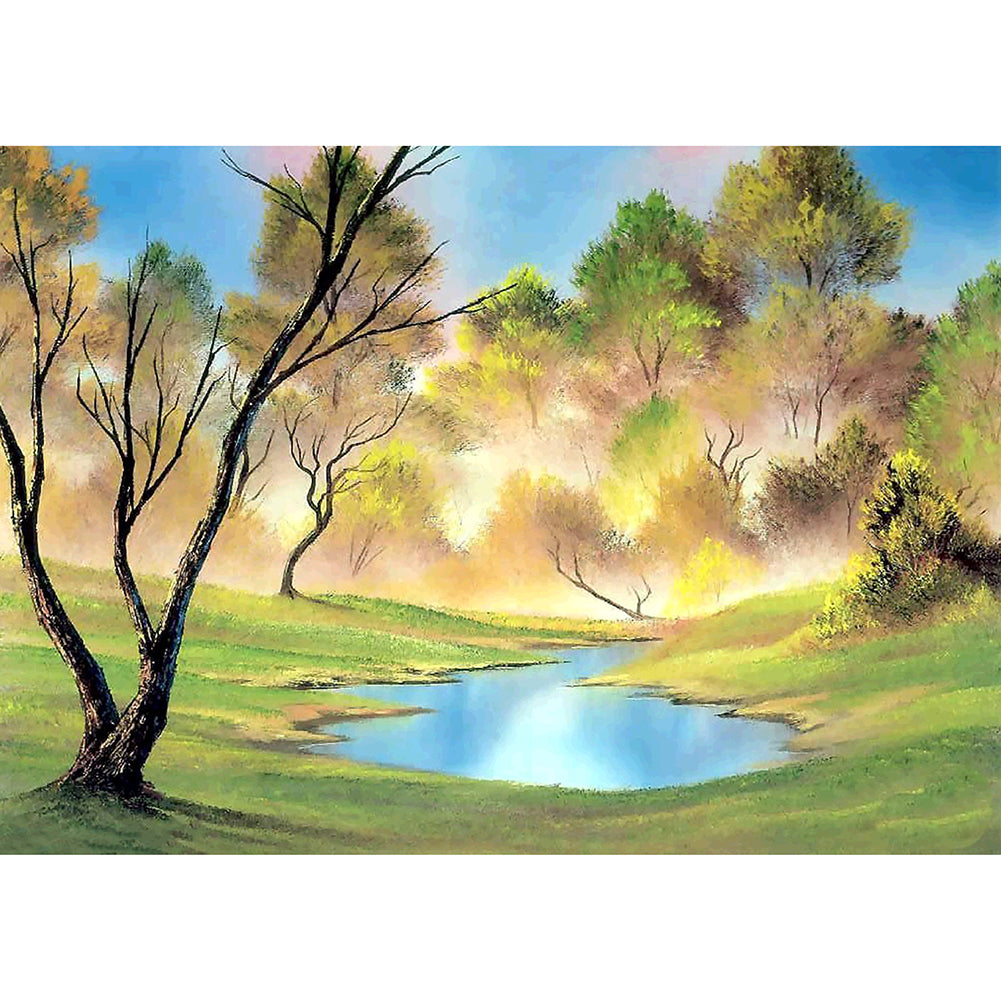 Grove Creek - Full Round Drill Diamond Painting 40*30CM