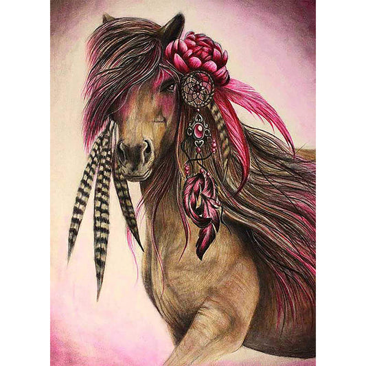 Horse - Full Round Drill Diamond Painting 30*40CM