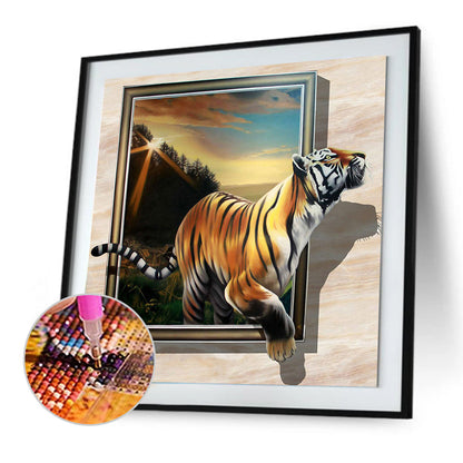 Tiger - Full Round Drill Diamond Painting 50*50CM