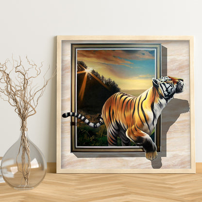 Tiger - Full Round Drill Diamond Painting 50*50CM