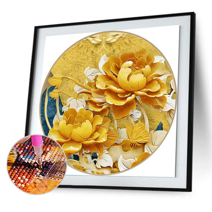 Peony - Full Round Drill Diamond Painting 40*40CM