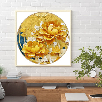 Peony - Full Round Drill Diamond Painting 40*40CM