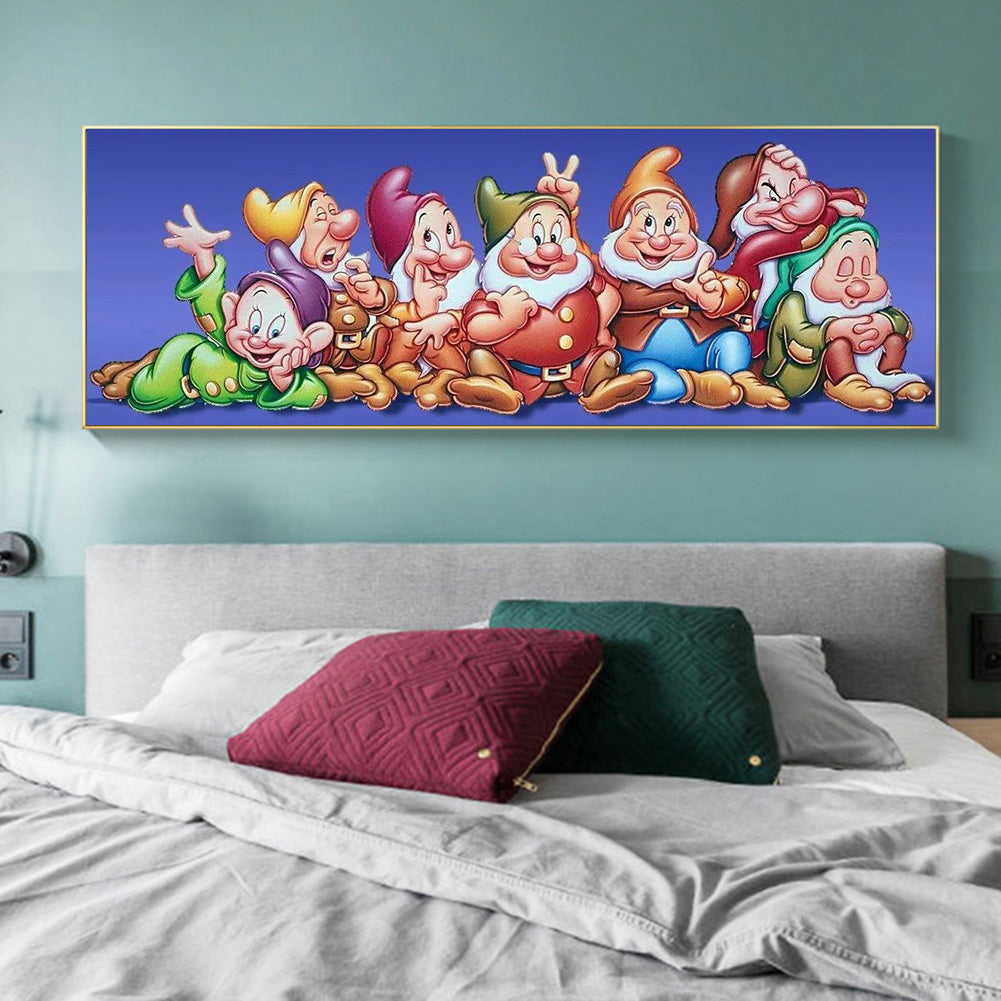 Seven Dwarfs - Full Round Drill Diamond Painting 80*30CM