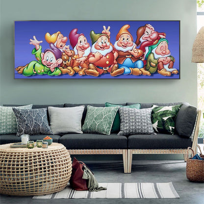 Seven Dwarfs - Full Round Drill Diamond Painting 80*30CM