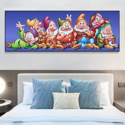 Seven Dwarfs - Full Round Drill Diamond Painting 80*30CM