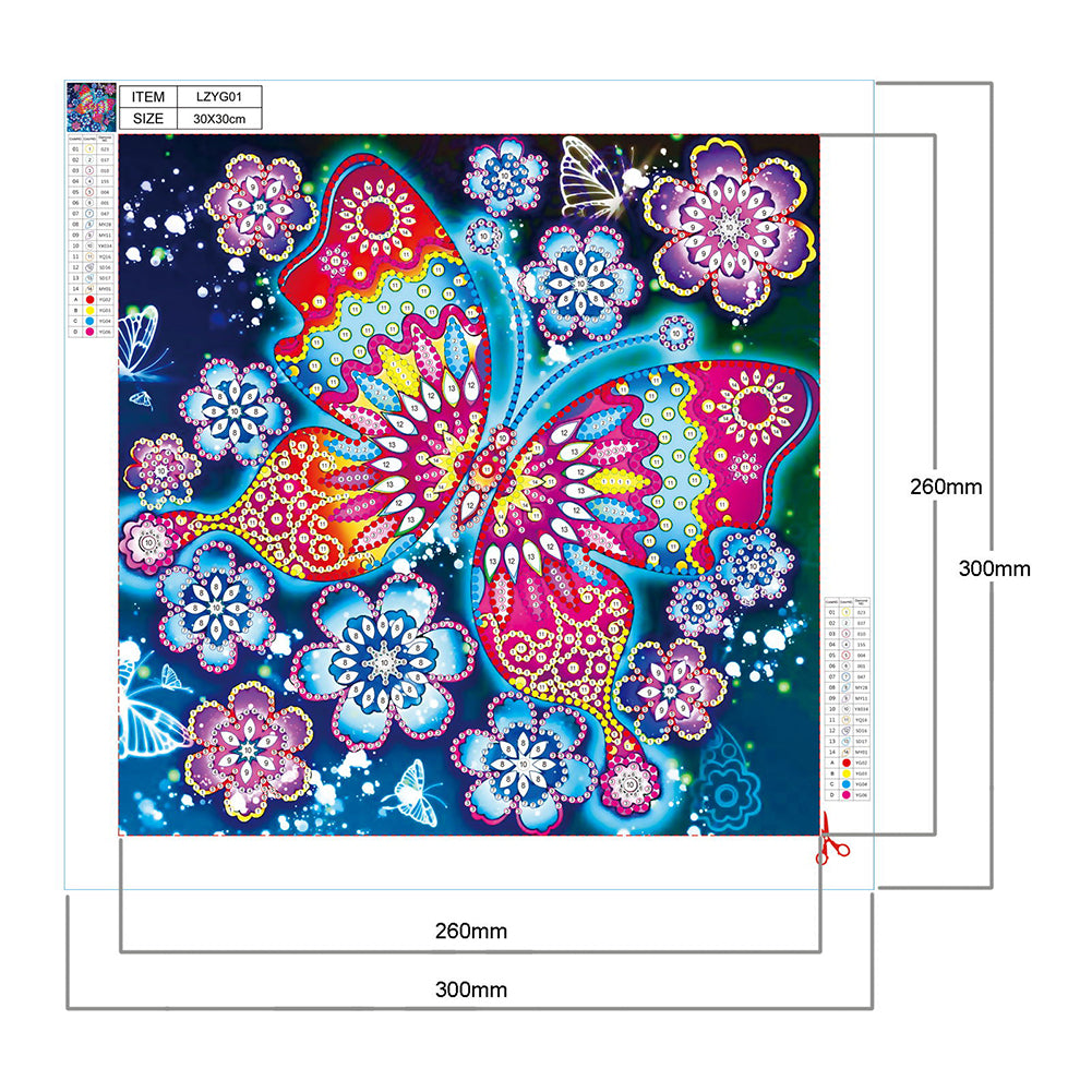 Luminous Animals - Special Shaped Drill Diamond Painting 30*30CM