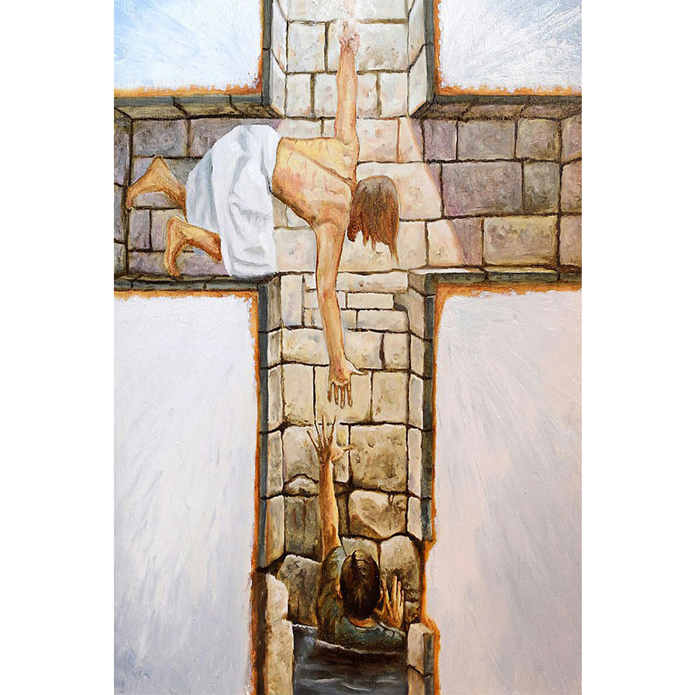 Salvation Hand - Full Round Drill Diamond Painting 35*50CM