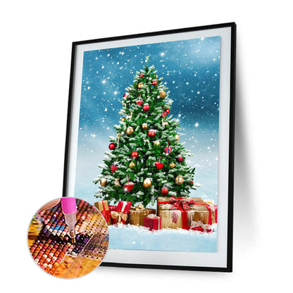 Christmas Tree - Full Round Drill Diamond Painting 30*40CM