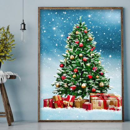 Christmas Tree - Full Round Drill Diamond Painting 30*40CM