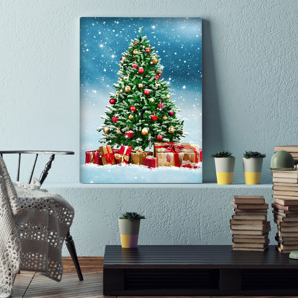 Christmas Tree - Full Round Drill Diamond Painting 30*40CM