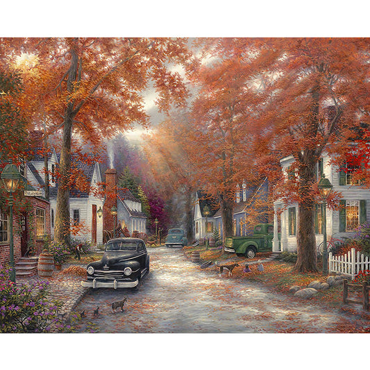 House Street - Full Round Drill Diamond Painting 50*40CM