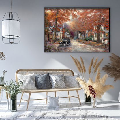 House Street - Full Round Drill Diamond Painting 50*40CM
