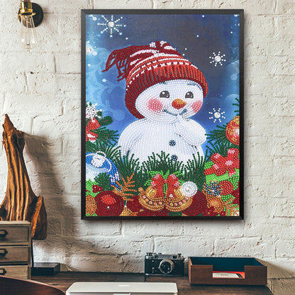 Snowman - Special Shaped Drill Diamond Painting 30*40CM