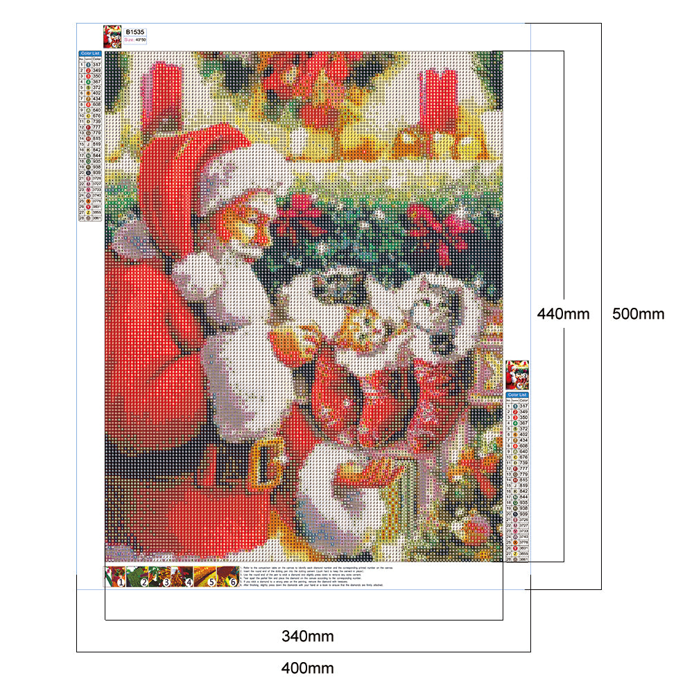 Santa Claus - Full Round Drill Diamond Painting 40*50CM