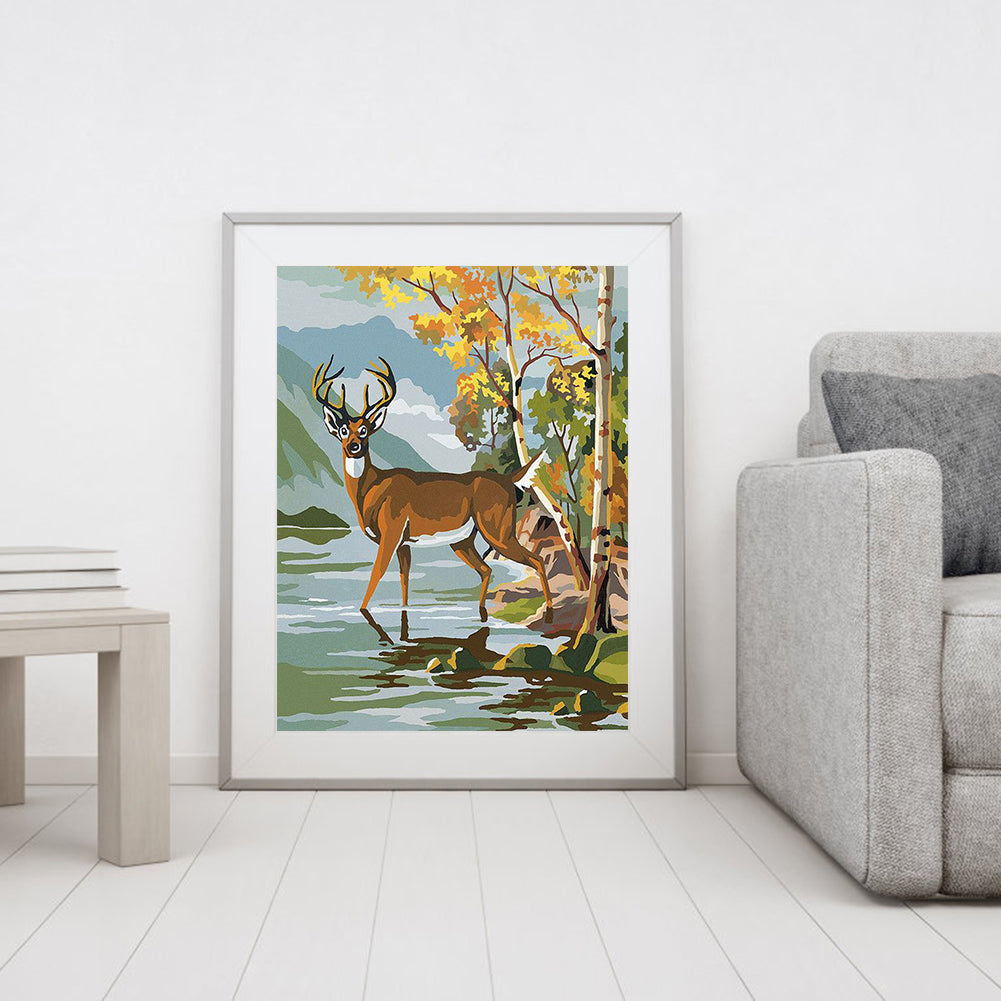 Deer - Full Square Drill Diamond Painting 40*50CM