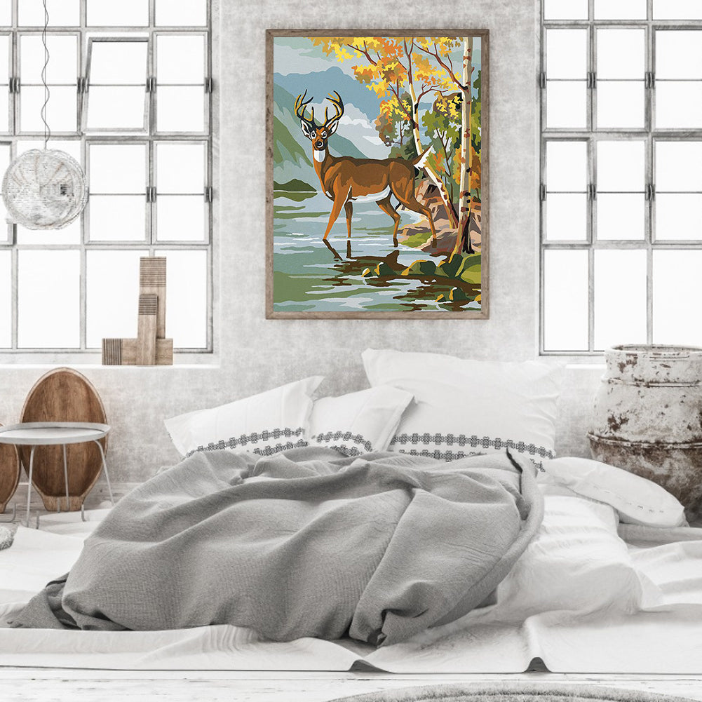 Deer - Full Square Drill Diamond Painting 40*50CM