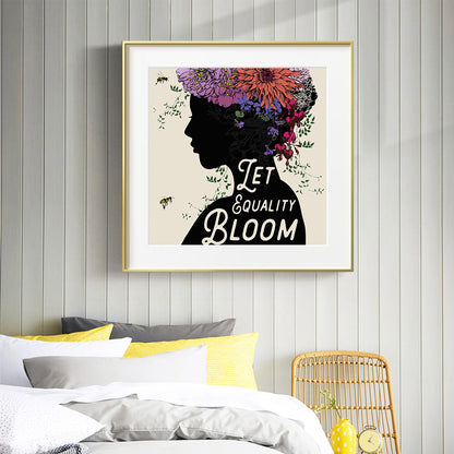 Flower Girl - Full Round Drill Diamond Painting 40*40CM