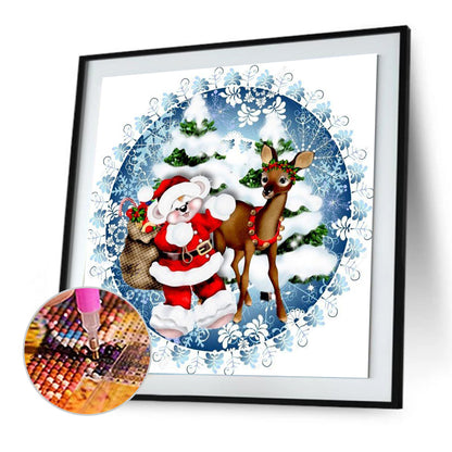 Christmas Holiday - Full Round Drill Diamond Painting 40*40CM