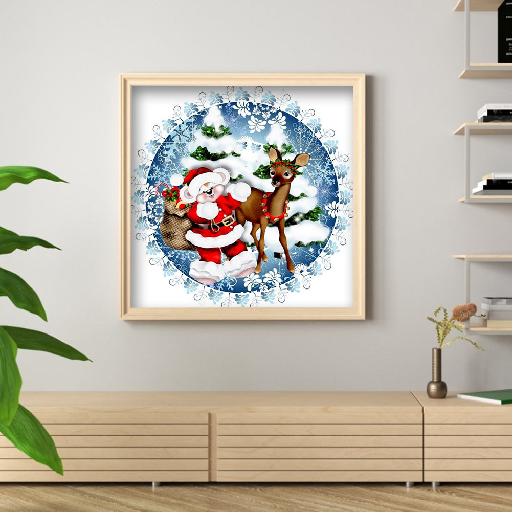 Christmas Holiday - Full Round Drill Diamond Painting 40*40CM