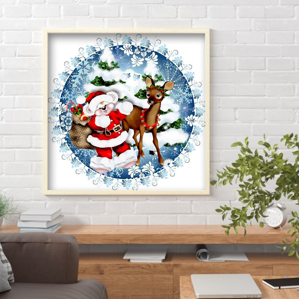 Christmas Holiday - Full Round Drill Diamond Painting 40*40CM