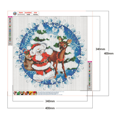 Christmas Holiday - Full Round Drill Diamond Painting 40*40CM