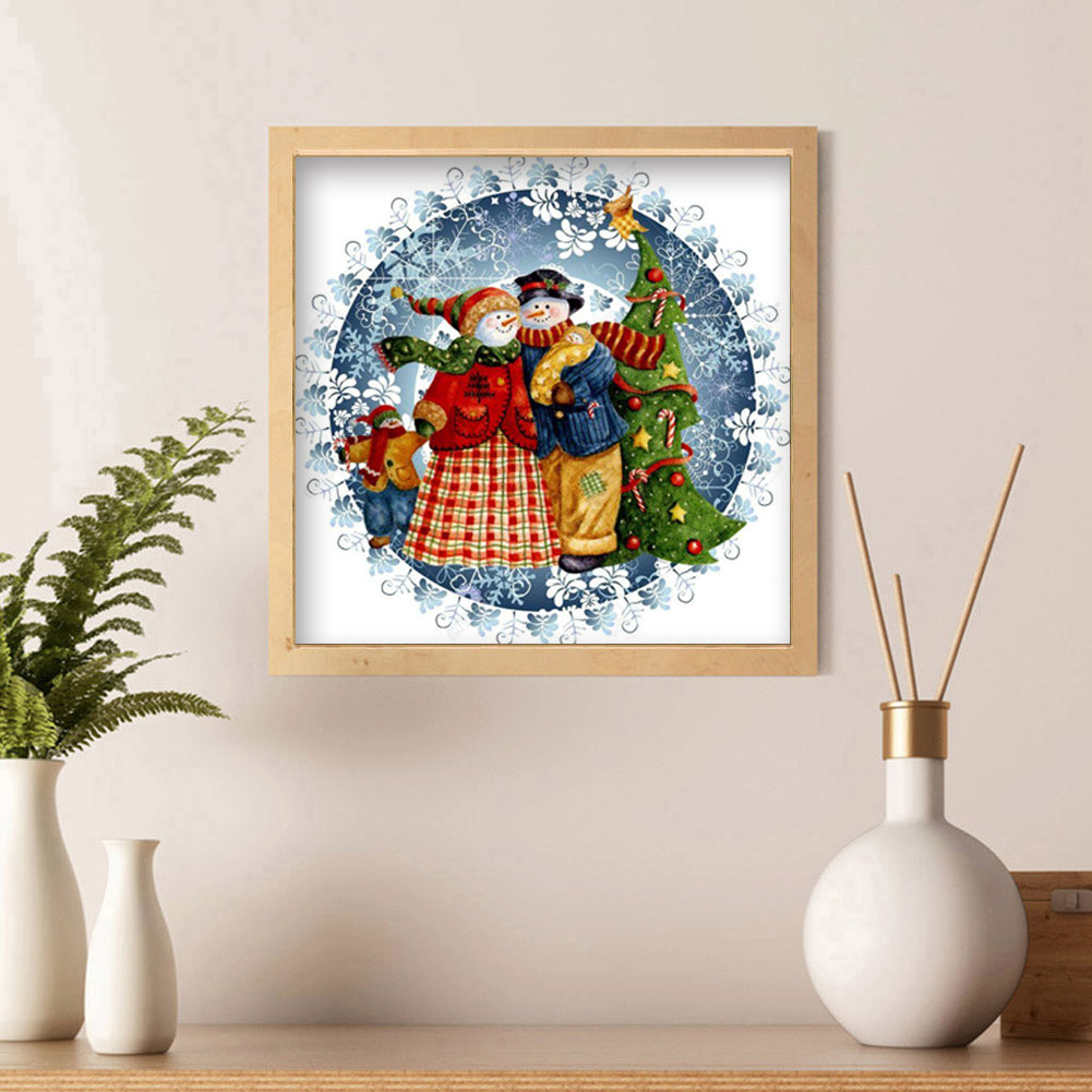 Christmas Holiday - Full Round Drill Diamond Painting 40*40CM