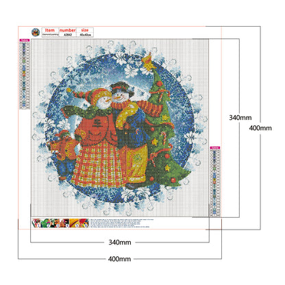 Christmas Holiday - Full Round Drill Diamond Painting 40*40CM