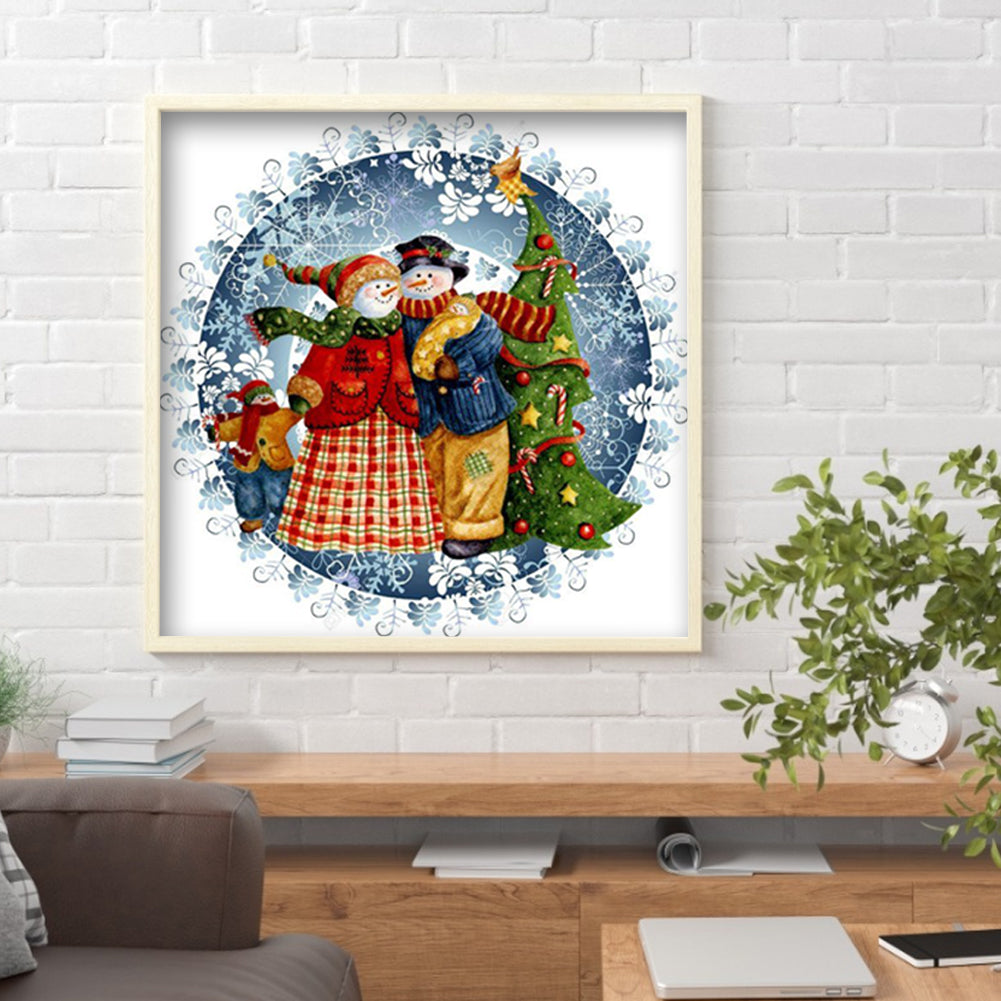 Christmas Holiday - Full Round Drill Diamond Painting 40*40CM