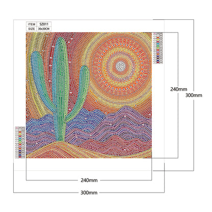 Cactus - Special Shaped Drill Diamond Painting 30*30CM